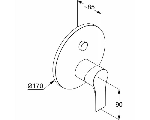 Смеситель для душа Kludi Zenta SL 486590565 Хром