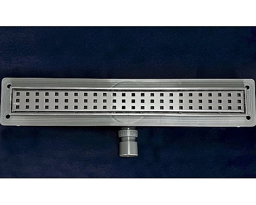 Душевой лоток Ctesi Way Square 60 BK4024130 с решеткой Хром