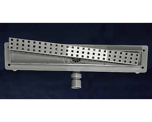 Душевой лоток Ctesi Way Square 60 BK4024130 с решеткой Хром