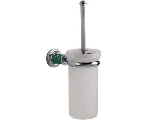 Ершик для унитаза Boheme Murano 10913-GR-CR Хром Бирюзовый
