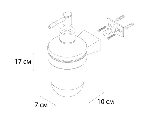 Дозатор для жидкого мыла Fixsen Trend Gold FX-99012 Матовое золото