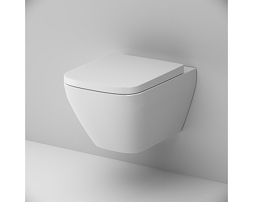 Унитаз AM.PM Spirit V2.0 Square FlashClean C701701SC подвесной с сиденьем микролифт