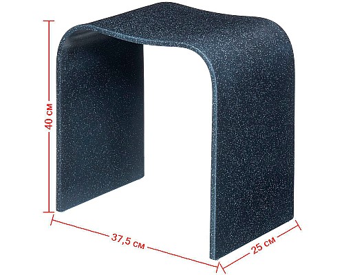 Стульчик для ванной Geralis T-B Черный