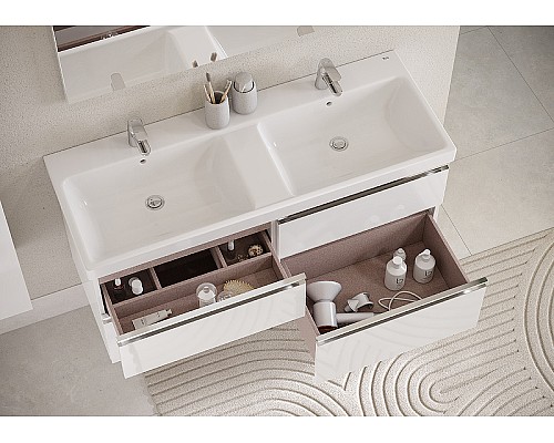 Тумба под раковину Roca The Gap 120 ZRU9307637 подвесная Белый глянец