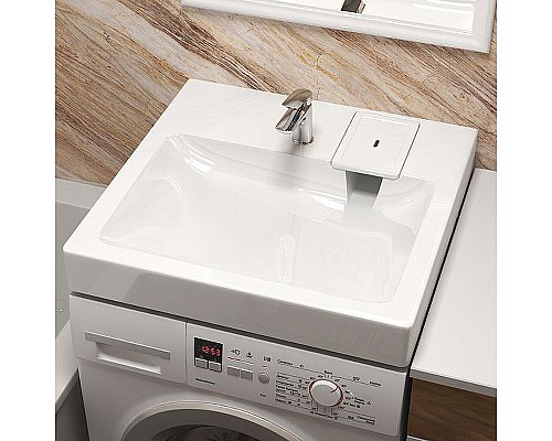Раковина Reflection Kappa 60 RX6060KA на стиральную машину Белая