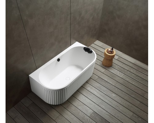 Ванна из искусственного камня Abber Leipzig 170x80 Белая матовая без гидромассажа
