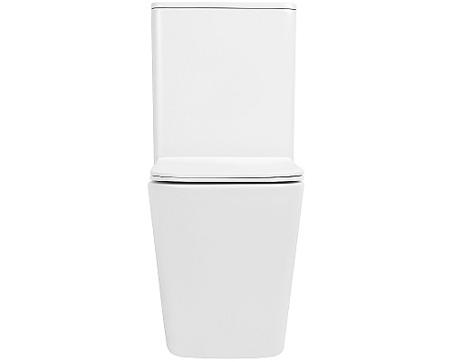 Унитаз компакт Abber Rechteck AC1210TMW Белый матовый с бачком и сиденьем Микролифт