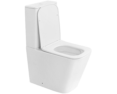 Унитаз компакт Abber Rechteck AC1210TMW Белый матовый с бачком и сиденьем Микролифт