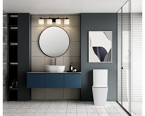 Унитаз компакт Abber Rechteck AC1210TMW Белый матовый с бачком и сиденьем Микролифт