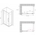 Душевой уголок Abber Schwarzer Diamant 150x80 профиль Черный стекло матовое