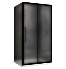 Душевой уголок Abber Schwarzer Diamant 160х90 профиль Черный стекло матовое, арт