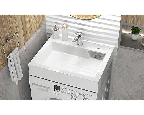 Раковина Azario Etna 60 CS00078303 на стиральную машину Белая