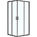 Душевой уголок Azario Milton 900x900 AZ-ND1142 900 Black профиль Черный стекло прозрачное