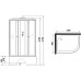 Душевая кабина Niagara Eco 120x80 L E120/80/40L/TN без гидромассажа
