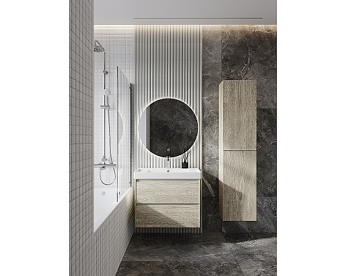 Тумба под раковину Roca Ona 80 A857630512 подвесная Светлый дуб