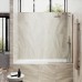 Шторка на ванну Maybah Glass 300x1400 в узком профиле Бронза стекло сатиновое