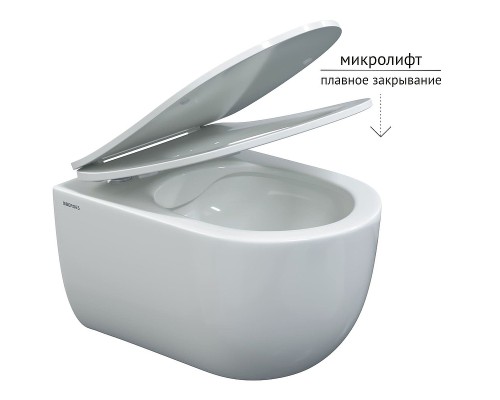Комплект унитаза Berges Ventas с инсталляцией Atom Line с сиденьем Микролифт и Черной Soft touch клавишей смыва