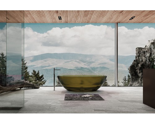 Ванна из полиэфирной смолы Abber Kristall 180х85 AT9702Vesuvian Оливковая без гидромассажа