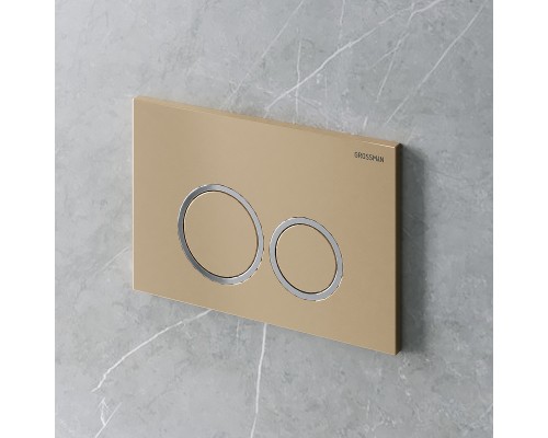 Клавиша смыва Grossman Galaxy 700.K31.01.310.310 Золото матовое