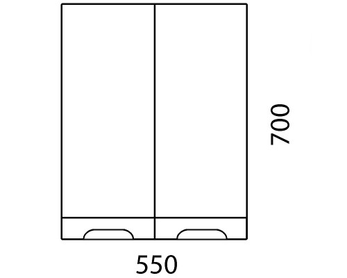 Подвесной шкаф Corozo Лея 55 SD-00000397 Белый