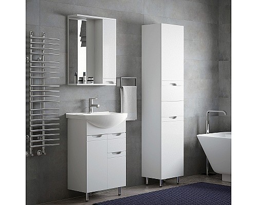 Зеркало со шкафом Corozo Лея 60 SD-00001488 Белое