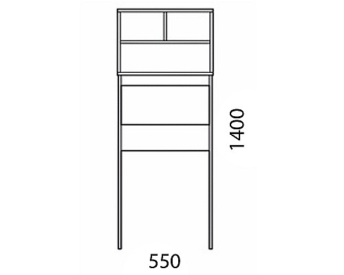 Стеллаж Corozo Лея 55 SD-00000098 Белый