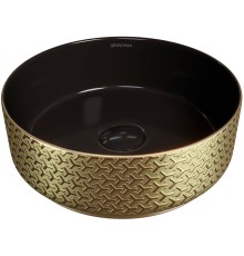 Раковина-чаша Grossman Color 35 Золото Черная