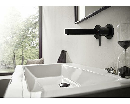 Смеситель для раковины Hansgrohe Finoris 76051670 Черный матовый