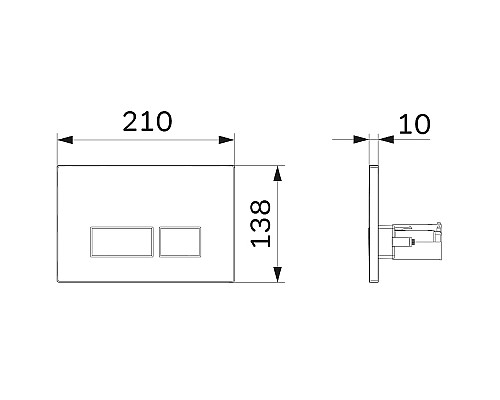 Комплект унитаза с инсталляцией AM.PM Spirit V2.0 FlashClean IS47051.701700MB с сиденьем Микролифт и клавишей смыва Хром глянцевый
