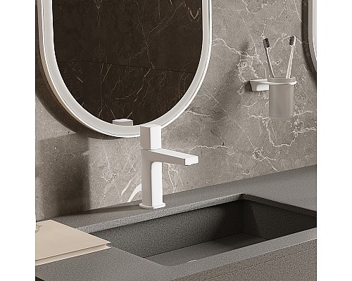 Смеситель для раковины WasserKRAFT Saale 9503 Белый матовый