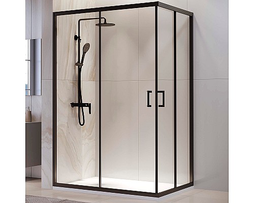 Душевой уголок RGW Passage PA-246В 120x80 030824682-14 профиль Черный стекло прозрачное