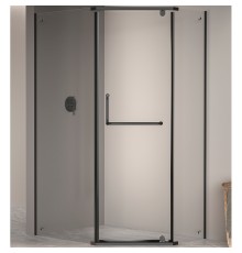 Душевой уголок RGW Passage PA-091B 100x90 профиль Черный стекло прозрачное