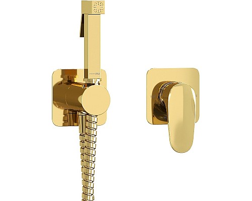 Гигиенический душ со смесителем WasserKRAFT Neckar A2151.280.238.216 Золото глянцевое