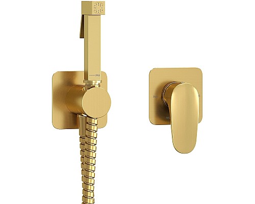 Гигиенический душ со смесителем WasserKRAFT Havel A3651.285.237.213 Золото матовое