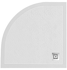 Душевой поддон из искусственного камня BelBagno Uno 80x80 TRAY-MR-UNO-R-80-550-35-W Белый