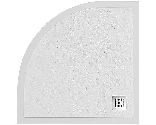 Душевой поддон из искусственного камня BelBagno Uno 80x80 TRAY-MR-UNO-R-80-550-35-W Белый