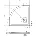 Душевой поддон из искусственного камня BelBagno Uno 80x80 TRAY-MR-UNO-R-80-550-35-W Белый