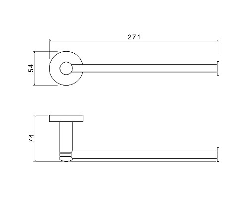 Полотенцедержатель Timo Saona 13051/03 Черный матовый