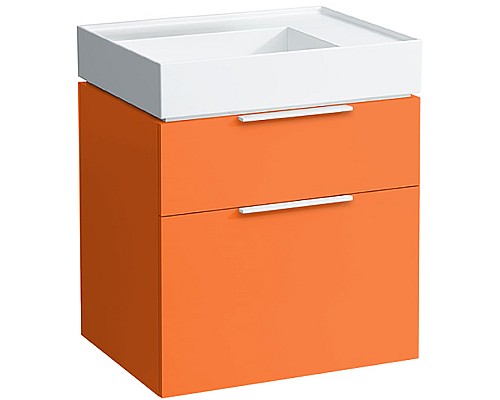 Тумба под раковину Laufen Kartell 60 4.0755.2.033.635.1 подвесная Оранжевая глянцевая