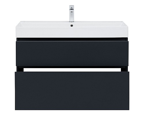Тумба под раковину Aquanet Бруклин 100 310139 подвесная Антрацит матовый