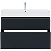 Тумба под раковину Aquanet Бруклин 100 310139 подвесная Антрацит матовый