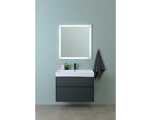Тумба под раковину Aquanet Бруклин 100 310139 подвесная Антрацит матовый