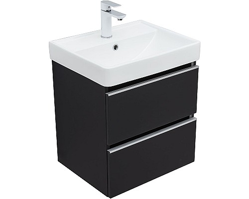 Тумба под раковину Aquanet Вега 50 329594 подвесная Черная