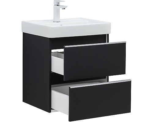 Тумба под раковину Aquanet Вега 50 329594 подвесная Черная