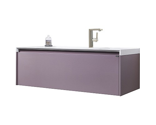 Тумба с раковиной Orans BC-4060-1200R 120 40601200R подвесная Лиловая матовая