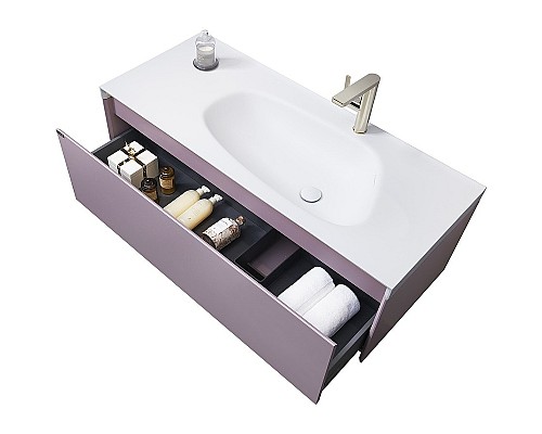 Тумба с раковиной Orans BC-4060-1200R 120 40601200R подвесная Лиловая матовая