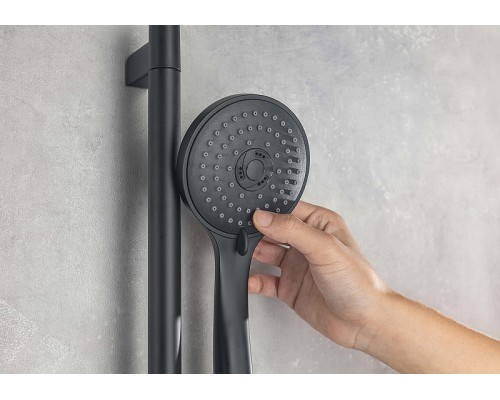 Душевая система Aquatek Вега AQ1076MB Черная матовая