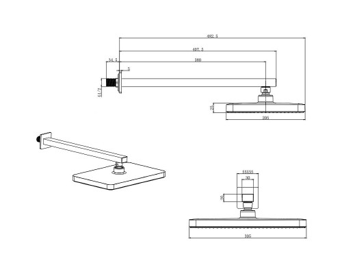 Душевая система Aquatek Вега AQ1074CR Хром
