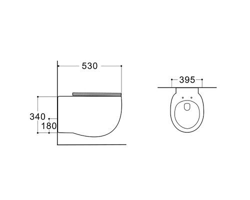 Унитаз Aquatek Альтаир AQ1980-00 подвесной с сиденьем Микролифт