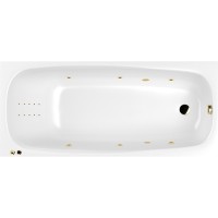 Акриловая ванна Whitecross Layla 170x75 с гидромассажем